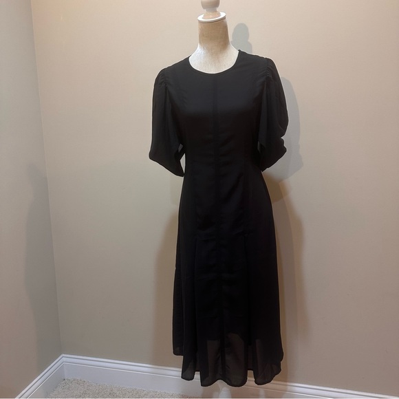 Anthropologie Modern Sheer Midi Dress - Picture 10 of 15